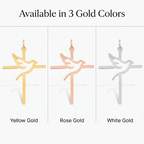 Holy Spirit Dove Cross Charm