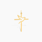 Holy Spirit Dove Cross Charm