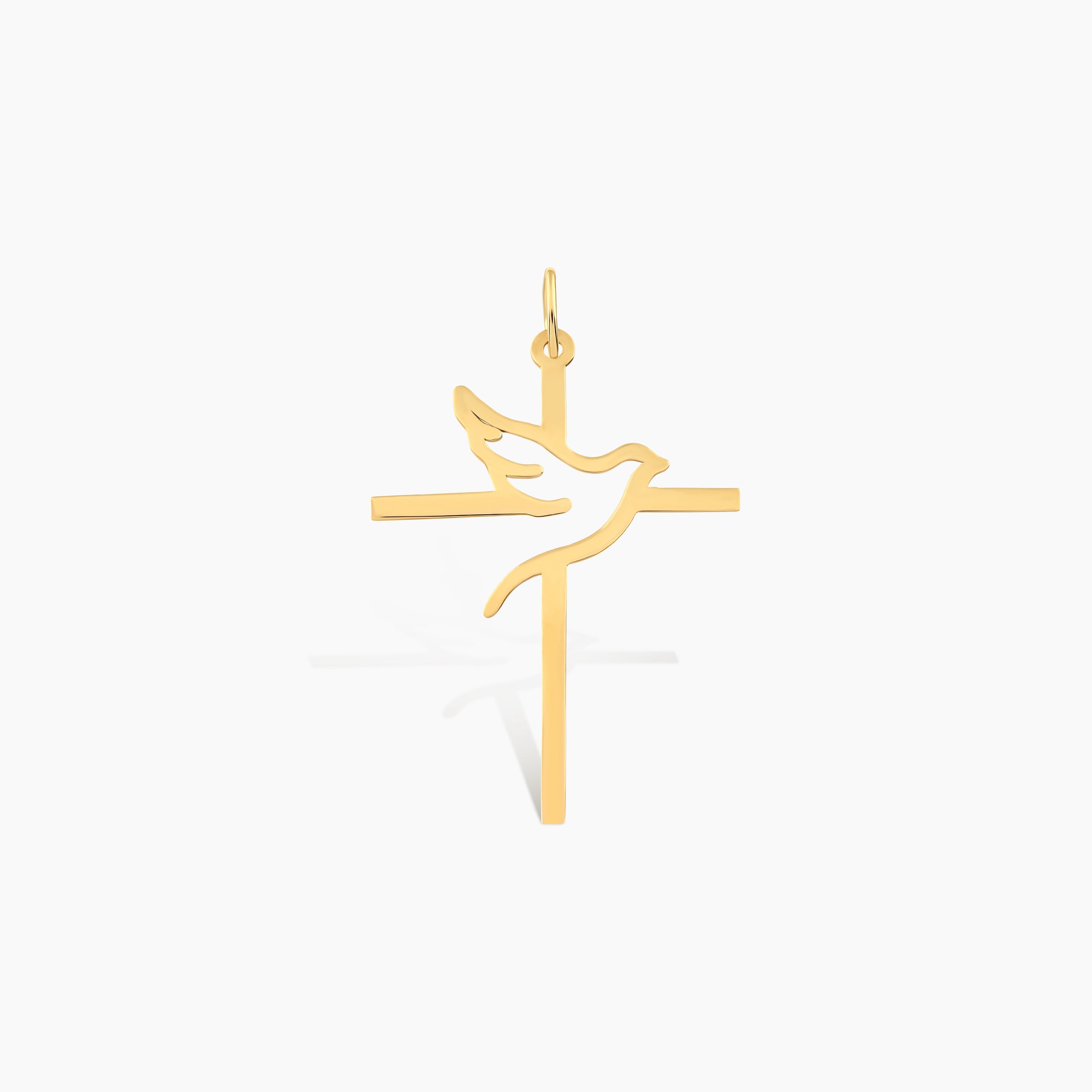 Holy Spirit Dove Cross Charm