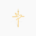 Holy Spirit Dove Cross Charm