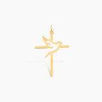 Holy Spirit Dove Cross Charm