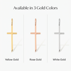 Elongated Stick Cross Charm