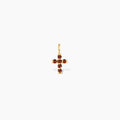 Personalized Birthstone Cross Charm Pendant