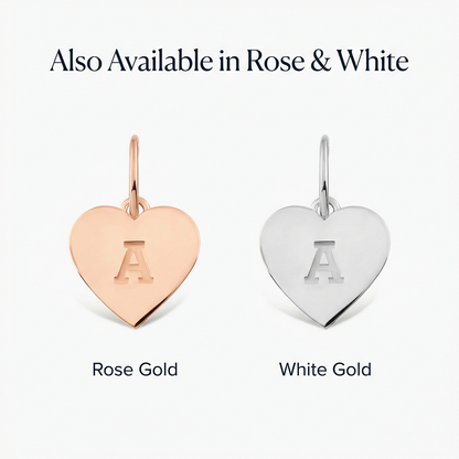 Initial Heart Charm