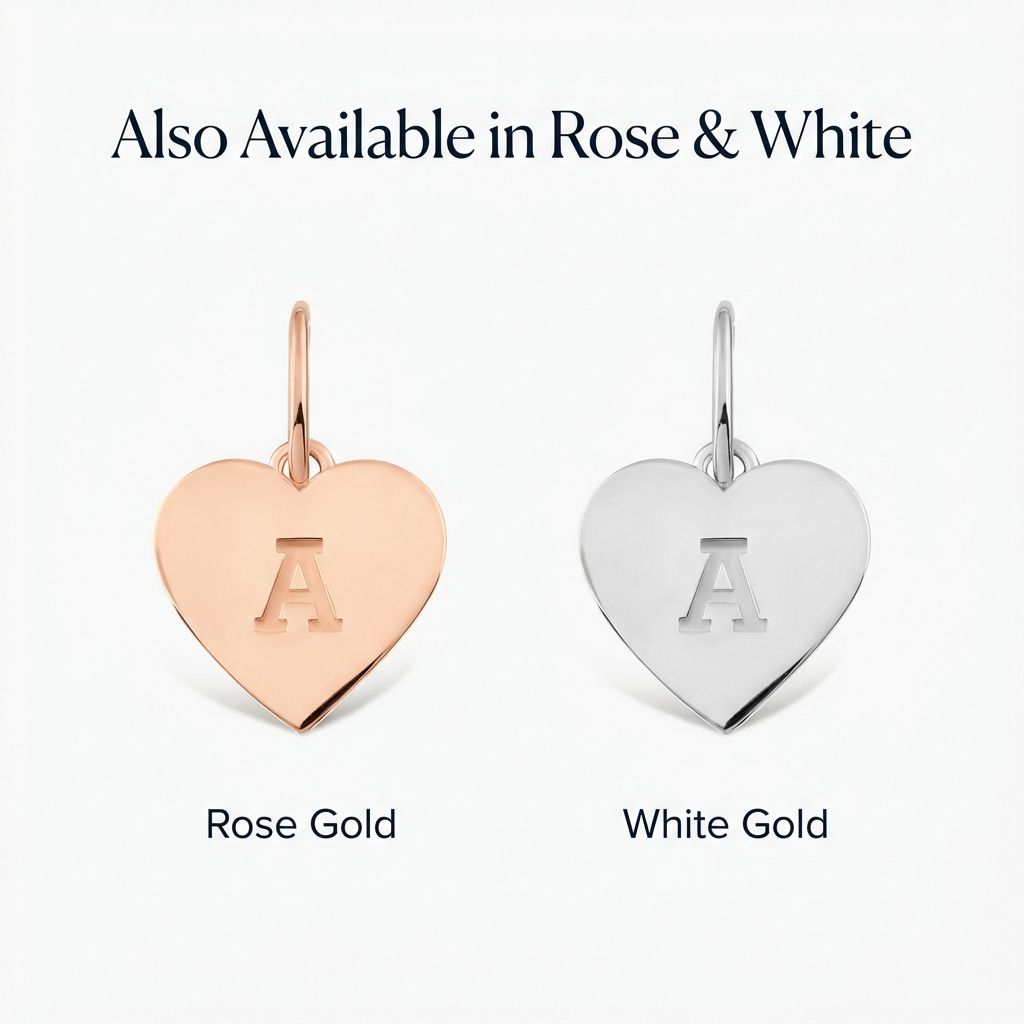 Initial Heart Charm