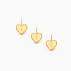 Vintage Style Initial Heart Charm
