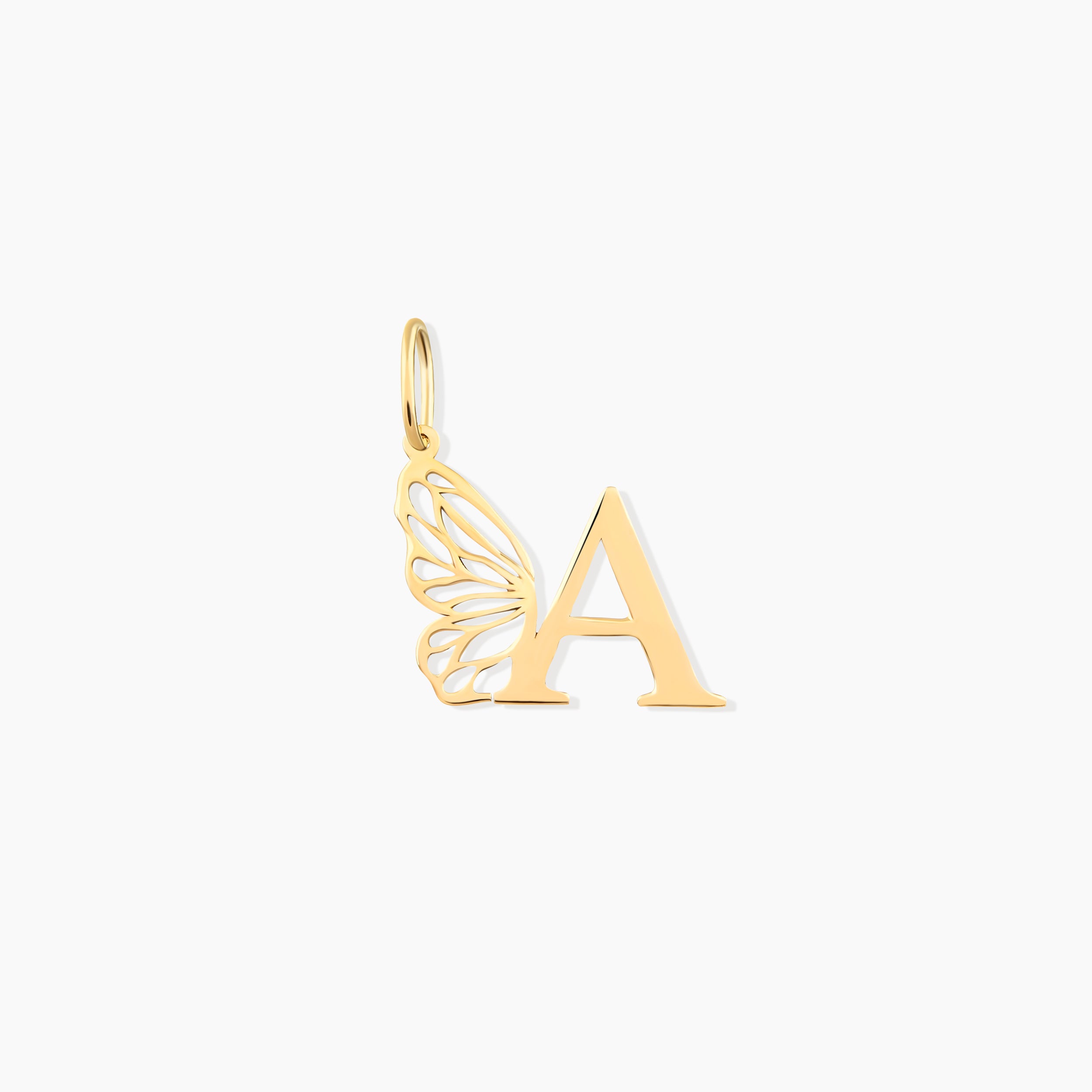 Butterfly Shaped Initial Charm