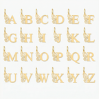 Butterfly Shaped Initial Charm