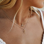 Dainty Diamond Letter Charm