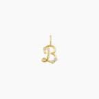 Dainty Diamond Letter Charm