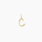 Dainty Diamond Letter Charm