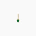 Dainty Round Birthstone Charm Pendant