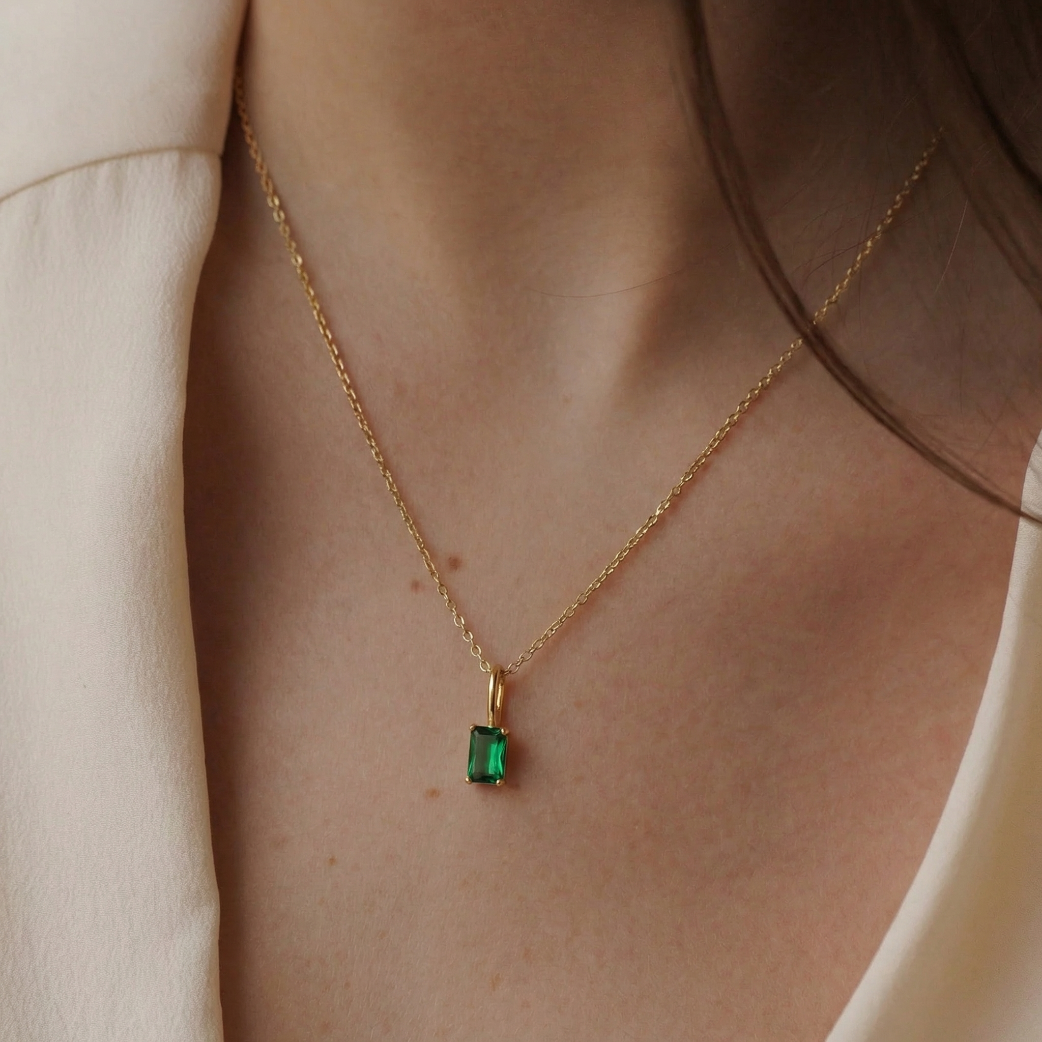 Dainty Custom Birthstone Charm Pendant