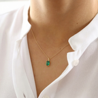 Dainty Custom Birthstone Charm Pendant