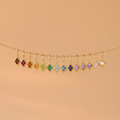 Dainty Birthstone Charm Pendant