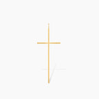 Slim Bar Cross Religious Necklace