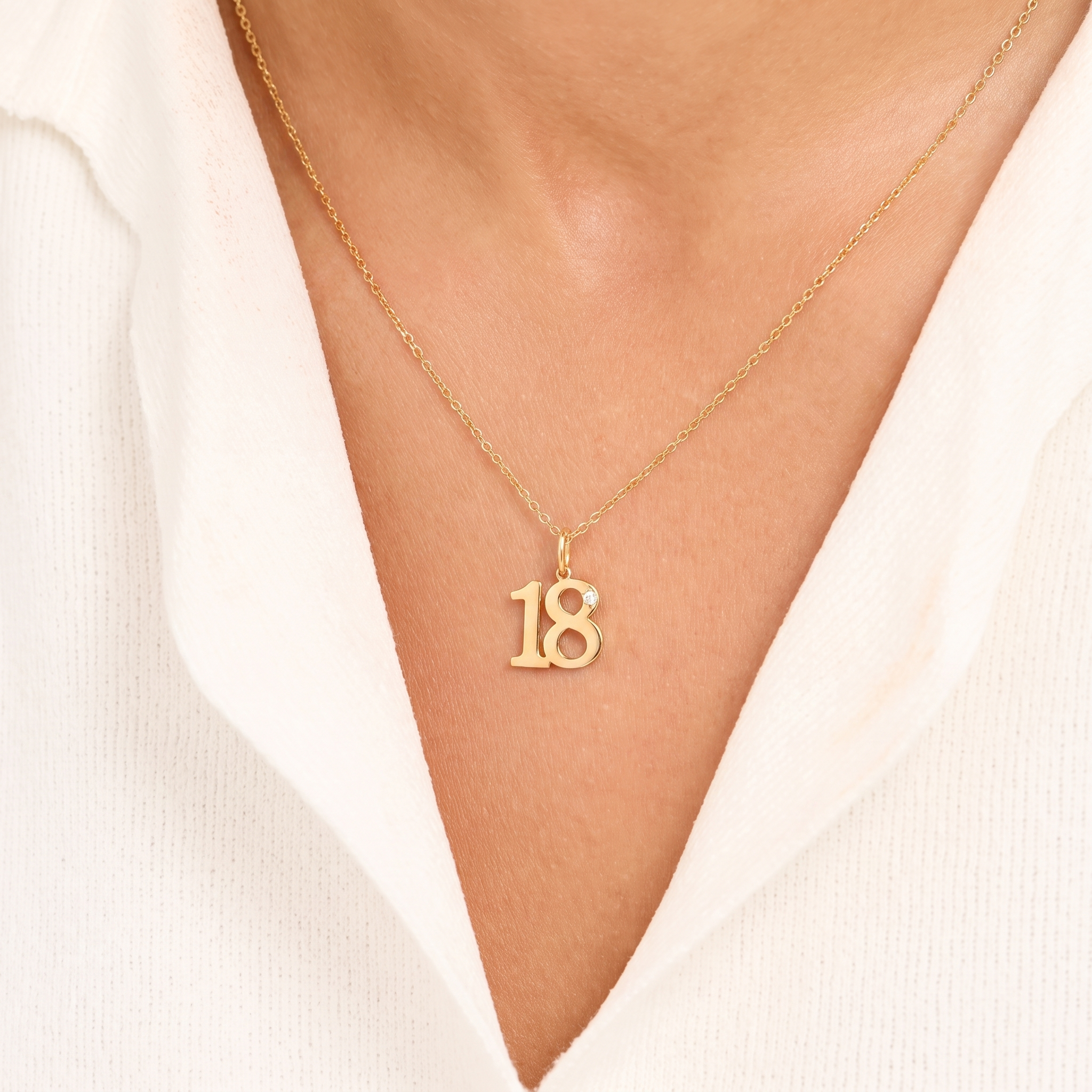 Diamond Number Charm