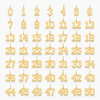 Personalized Lucky Number Charm