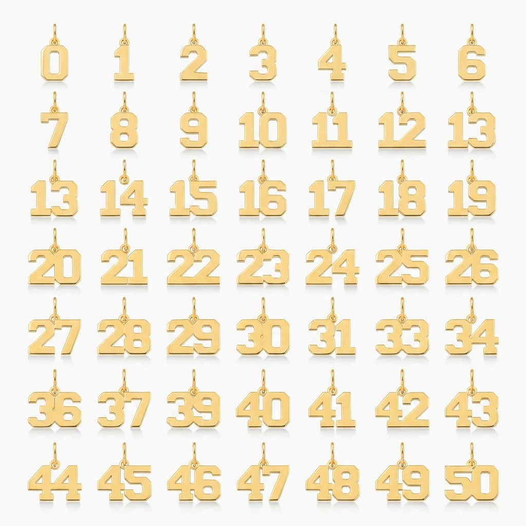 Personalized Lucky Number Charm