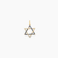Diamond Star of David Charm