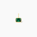 Dainty Emerald Cut Birthstone Charm