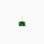 Dainty Emerald Cut Birthstone Charm