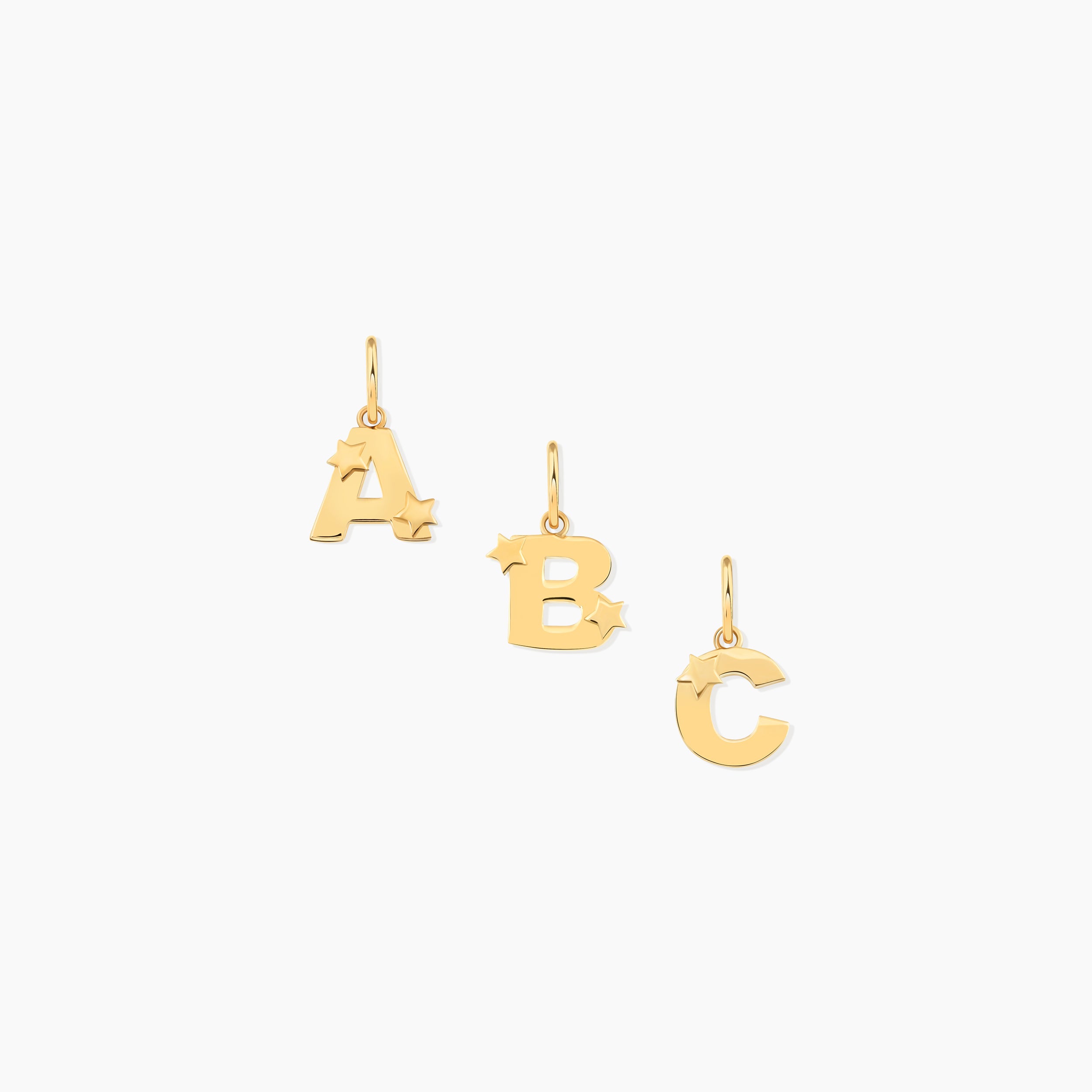 Star Initial Letter Charm