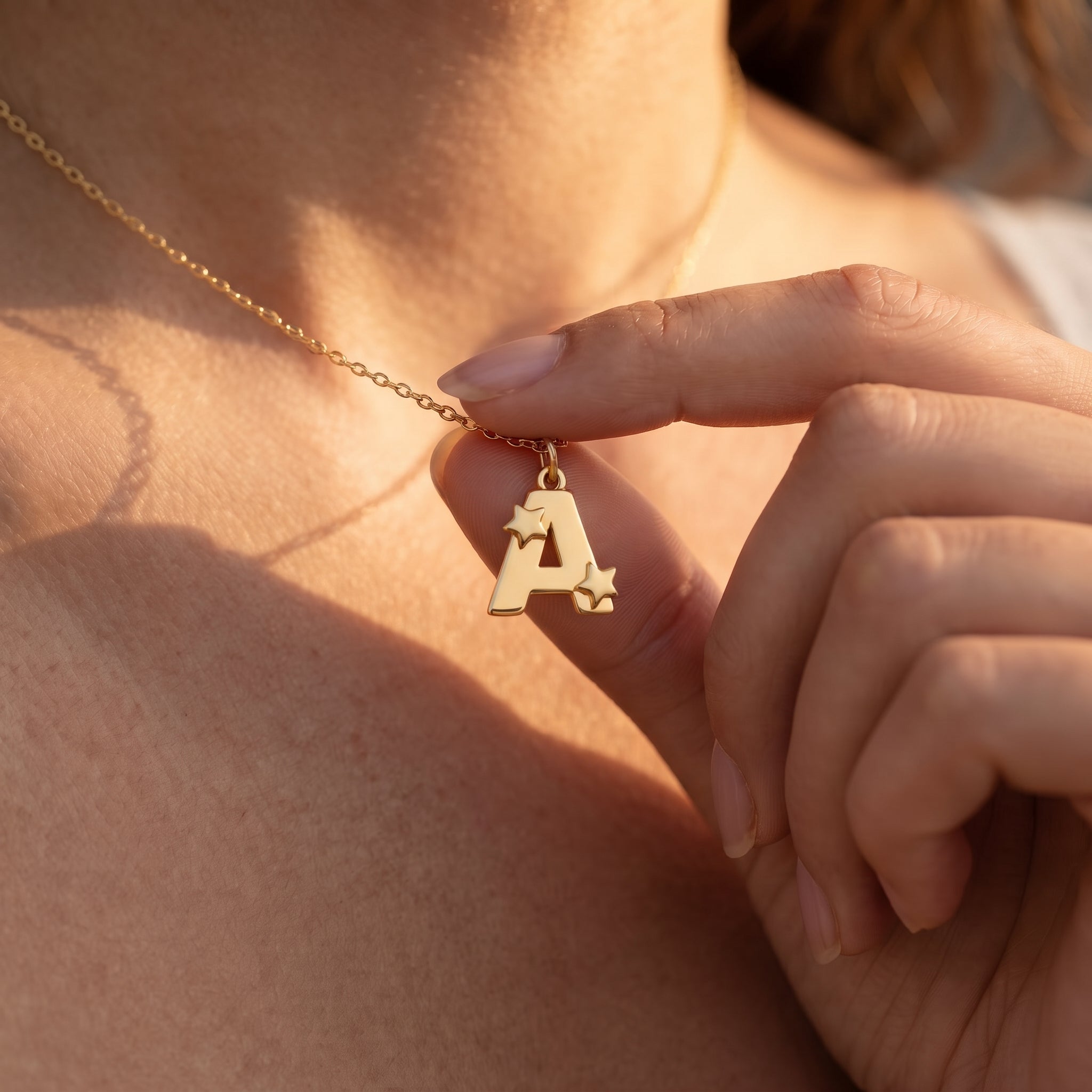 Star Initial Letter Charm