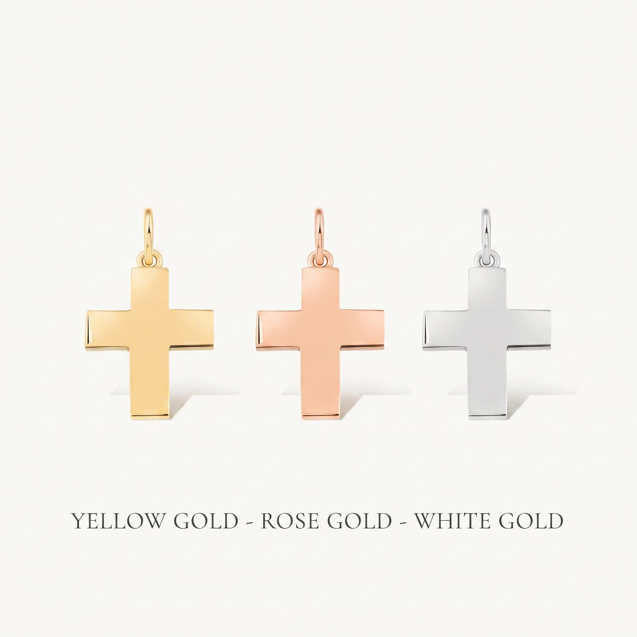 Solid Gold Cross Charm