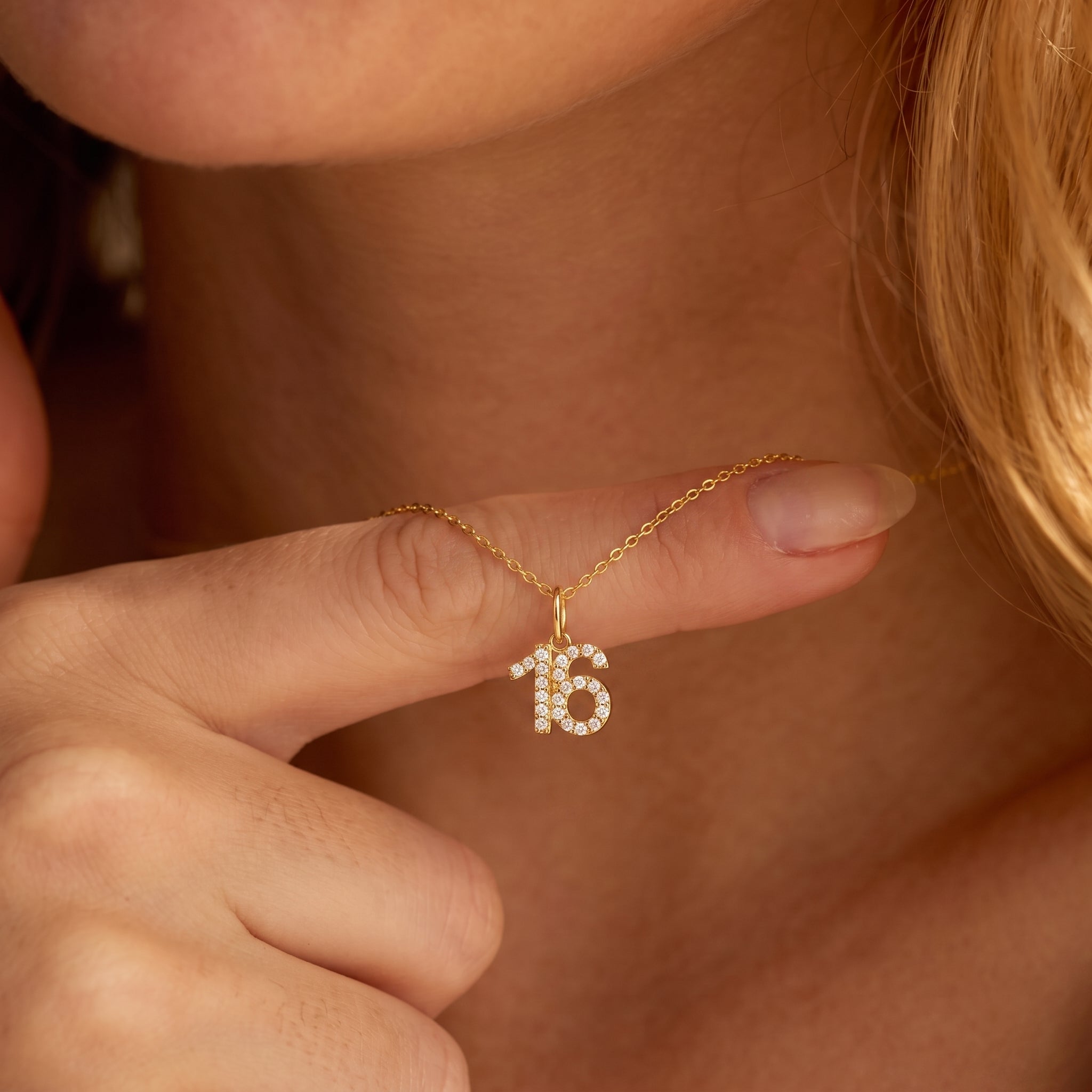 Diamond Number Charm
