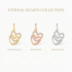 Interlocking Pave Heart Pendant
