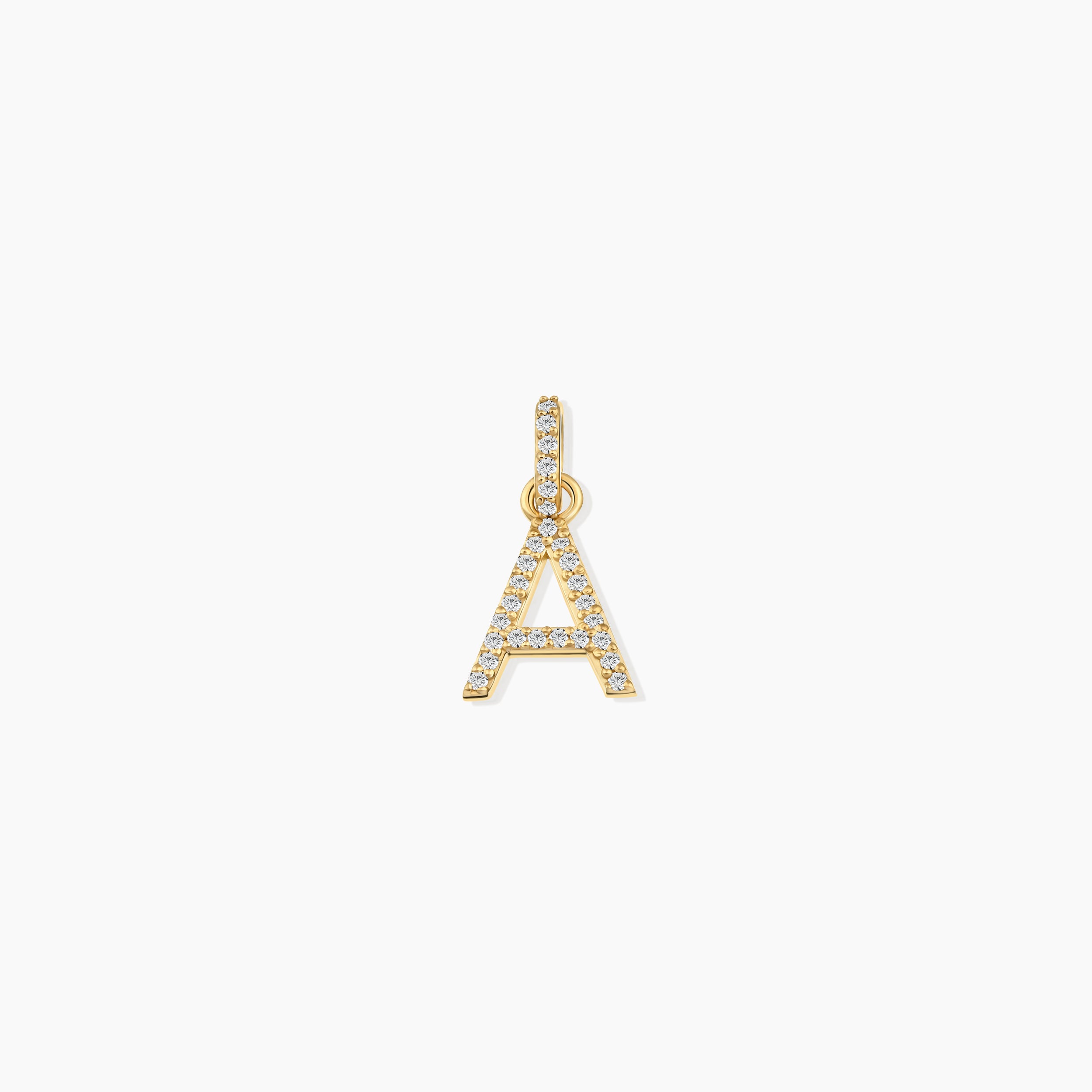 Diamond Initial Letter Charm
