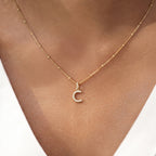 Diamond Initial Letter Charm