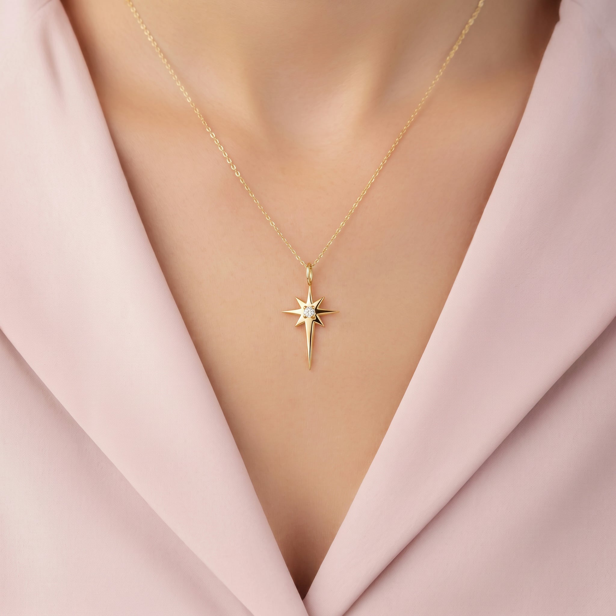 Diamond North Star Pendant