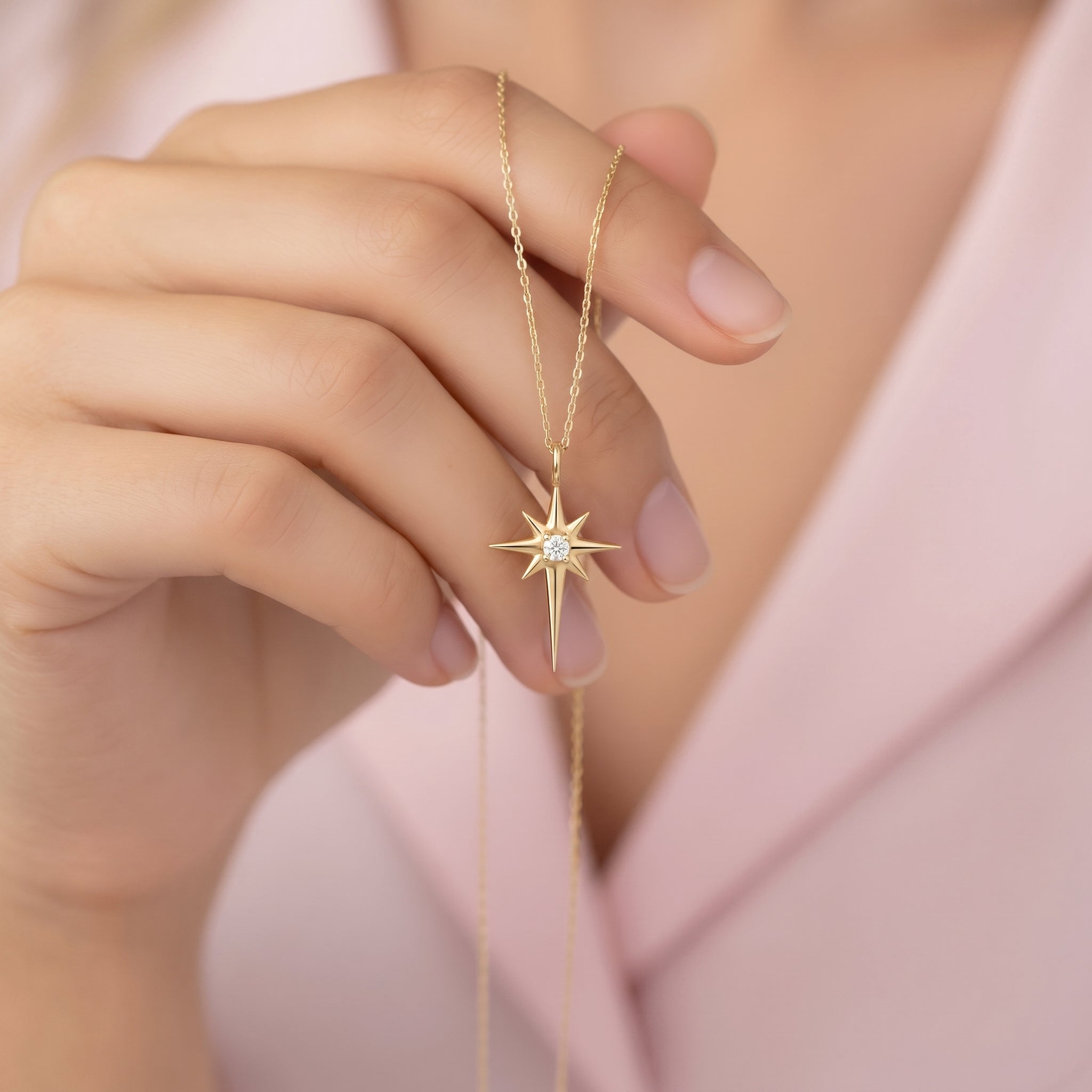 Diamond North Star Pendant
