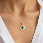 Evil Eye Medallion Pendant