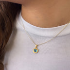 Evil Eye Medallion Pendant