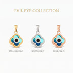 Evil Eye Clover Pendant