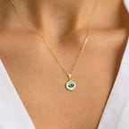 Evil Eye Round Pendant