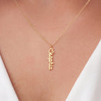 Custom Vertical Script Name Pendant