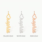 Custom Vertical Script Name Pendant