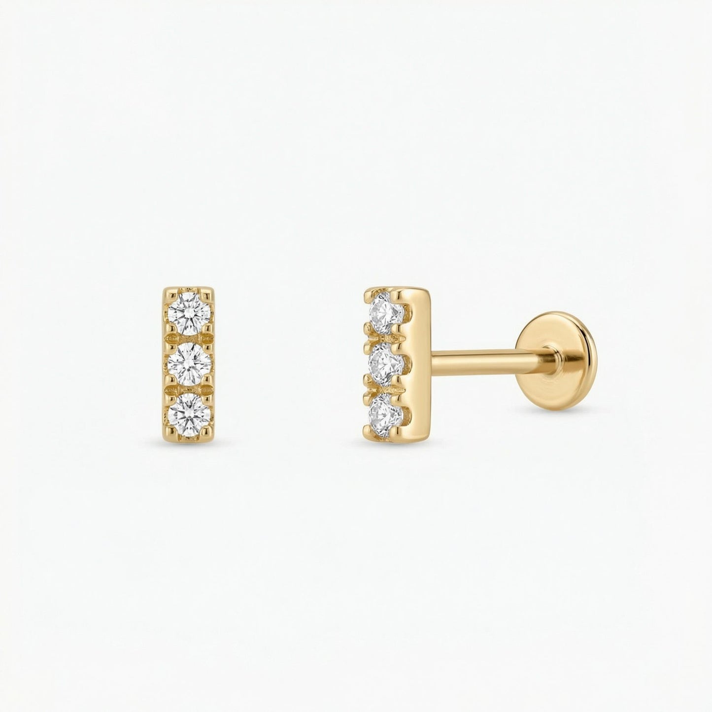 CZ Bar Stud