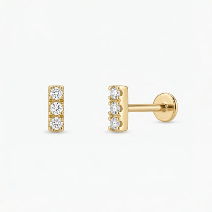 CZ Bar Stud