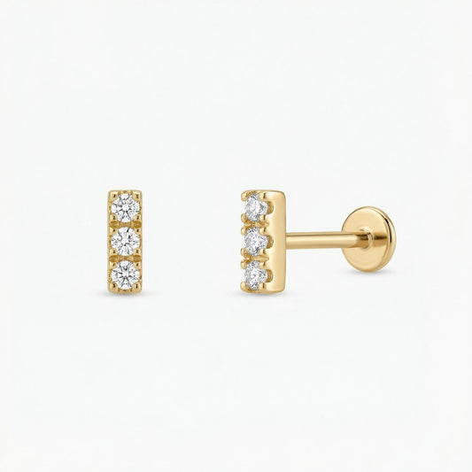 CZ Bar Stud