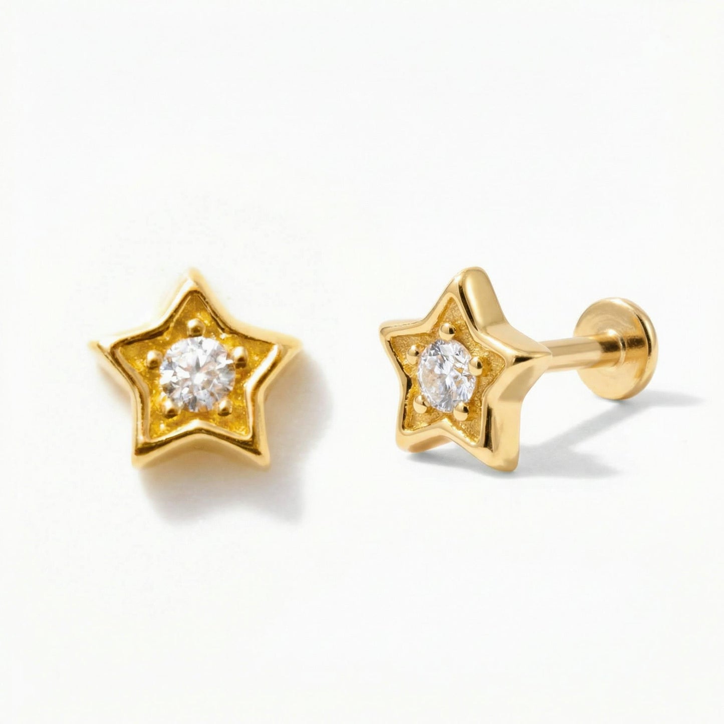 Star Flat Back Piercing