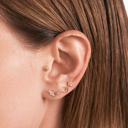 Sunshine Flat Back Tragus Piercing