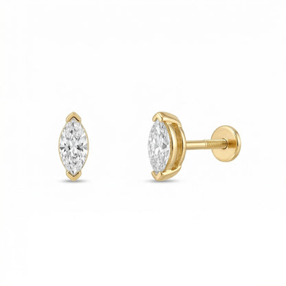 Floating Marquise Stud