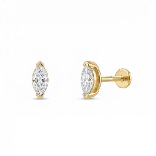 Floating Marquise Stud
