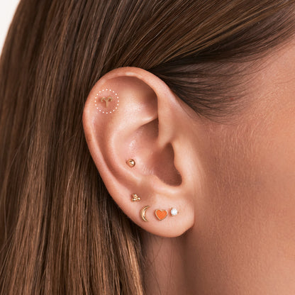 Zodiac Threaded Stud Earring