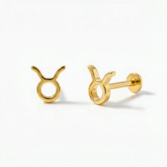Zodiac Piercing Threaded Stud Earring